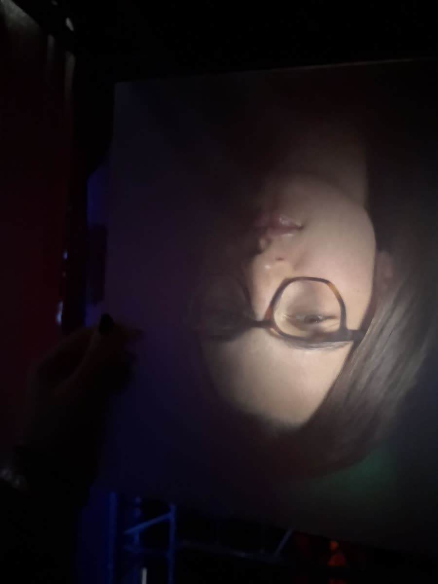 Inverted face, softer focus